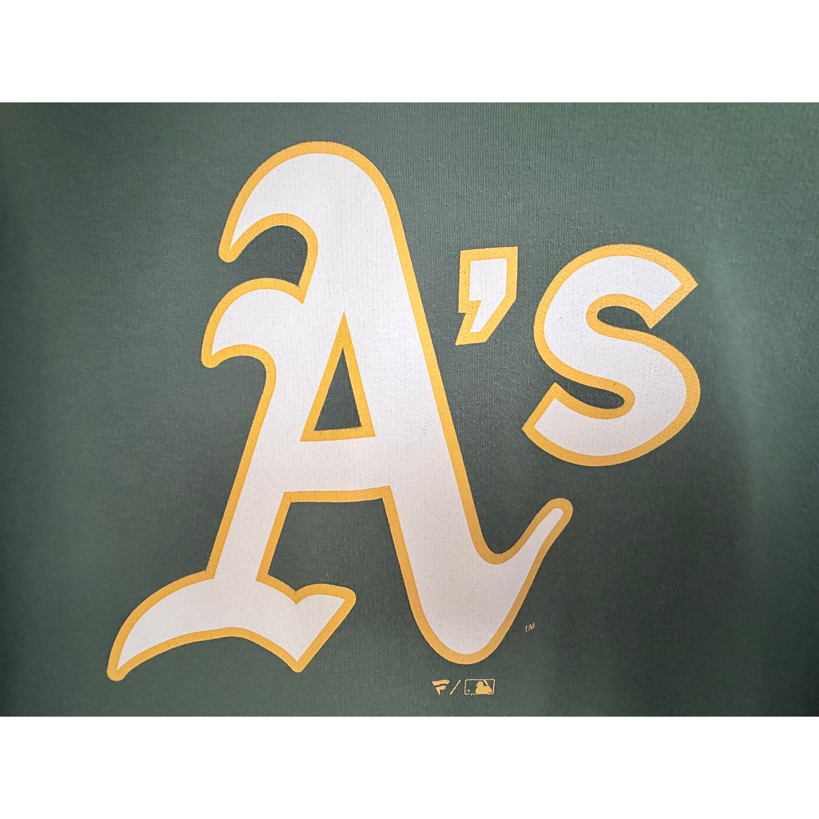 Oakland Athletics Fanatics Pullover Hoodie Mens Medium Green MLB