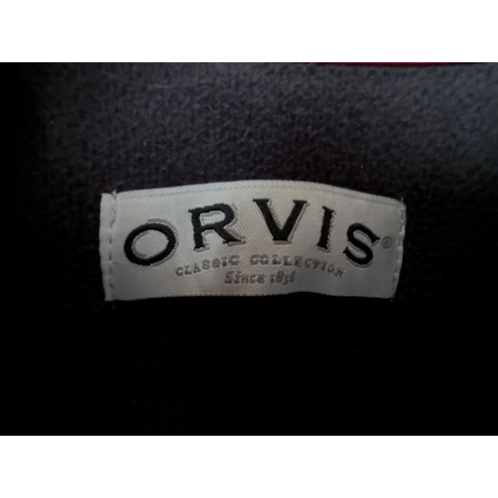 Orvis Men's Full Zip Fleece Jacket Large Black Gray Sweater Knit Outdoor