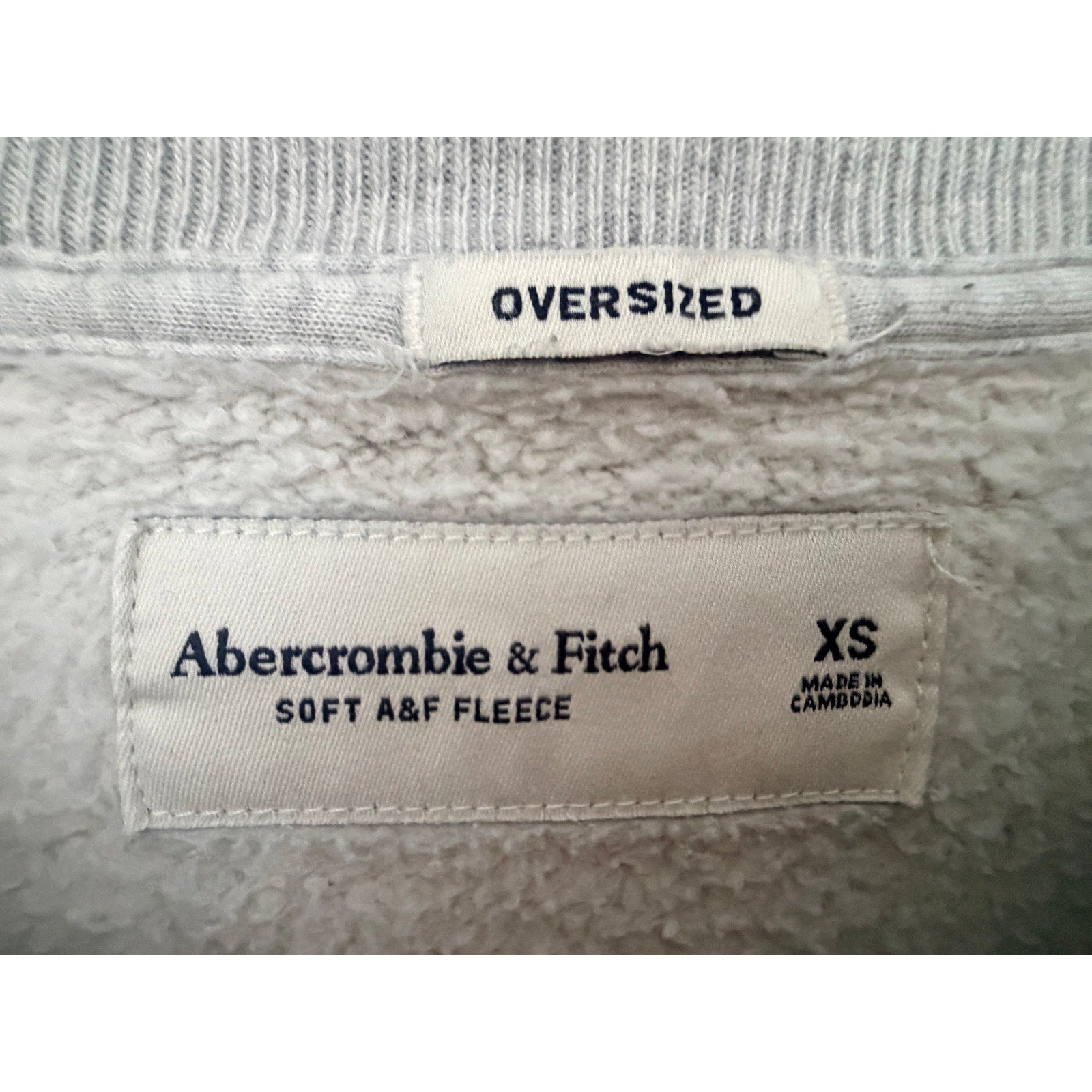 Abercrombie Denali Alaska Wolf Oversized Crewneck Women's XS