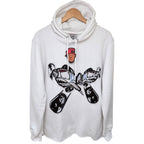 Crew Lyfe Men's White X Anniversary Hoodie — front view