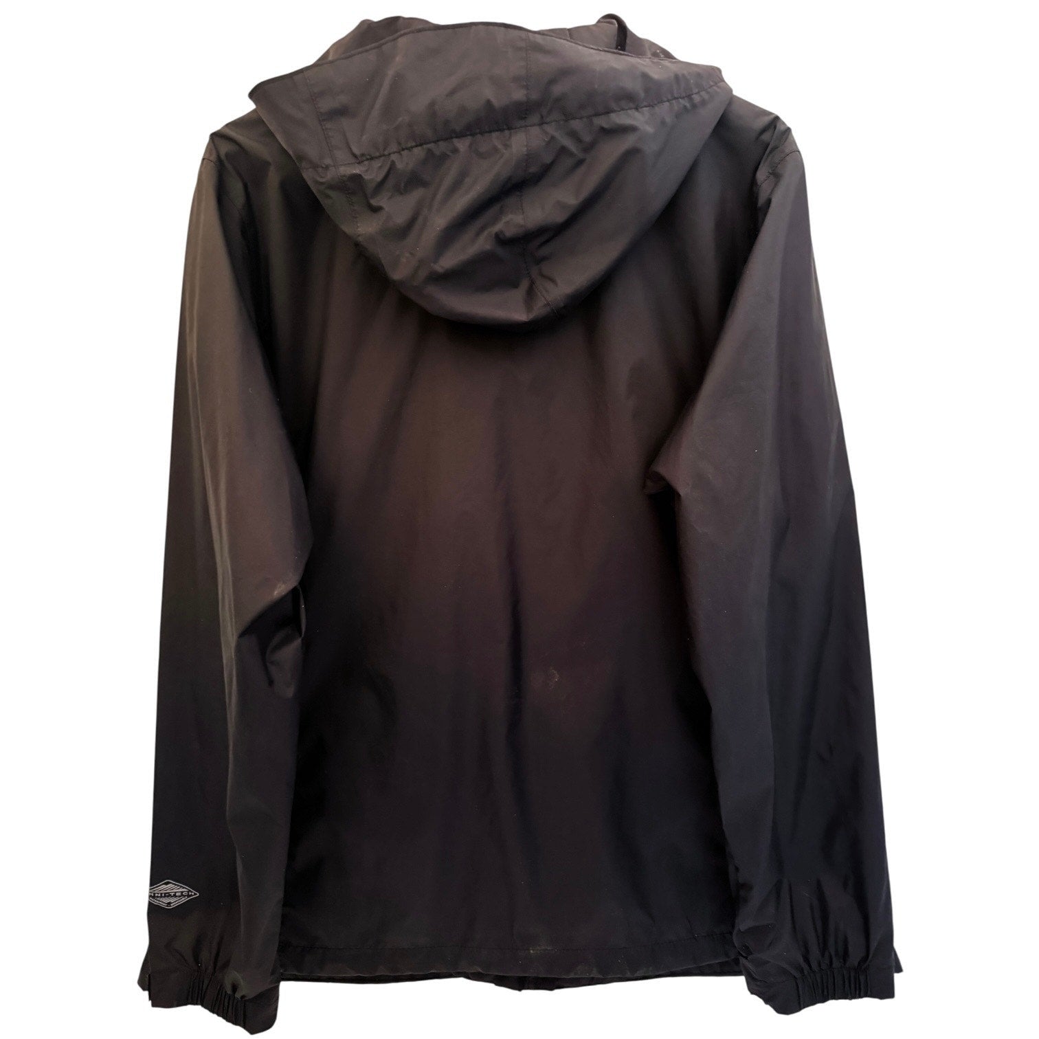 Columbia Omni-Tech Rain Jacket Womens 1X Black Waterproof Hooded Shell