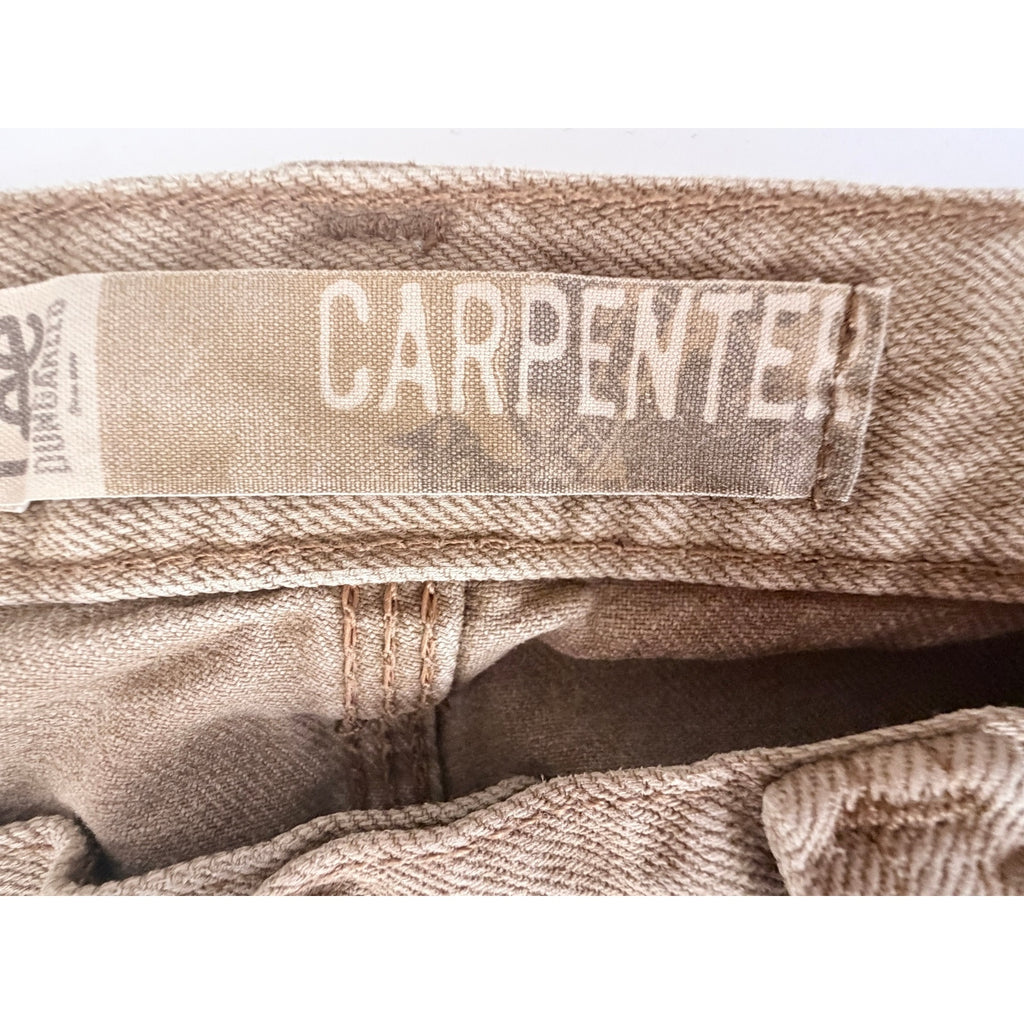 Lee Carpenter Mens 32x32 Tan Carpenter Pants Workwear Cotton Straight Leg