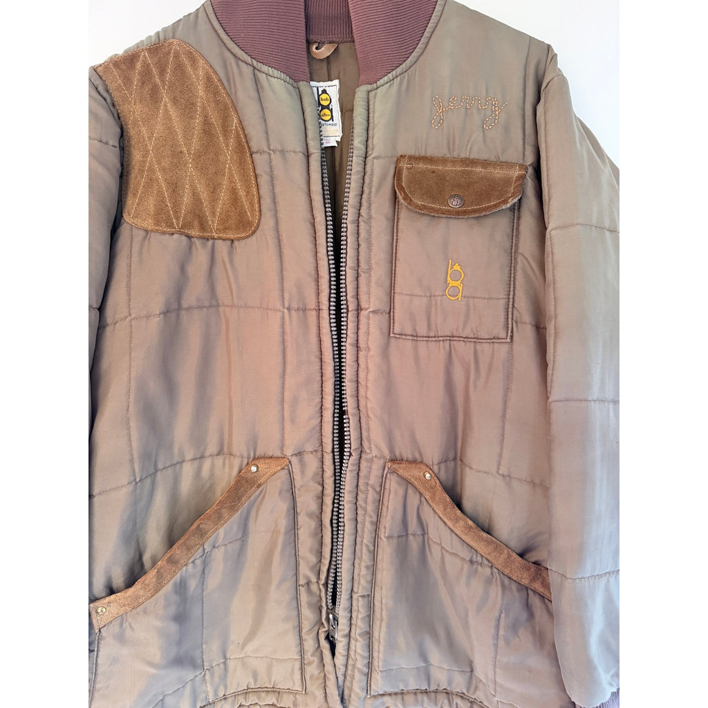 Bob Allen Shooting Vest Mens Medium Olive Quilted Hunting Vest