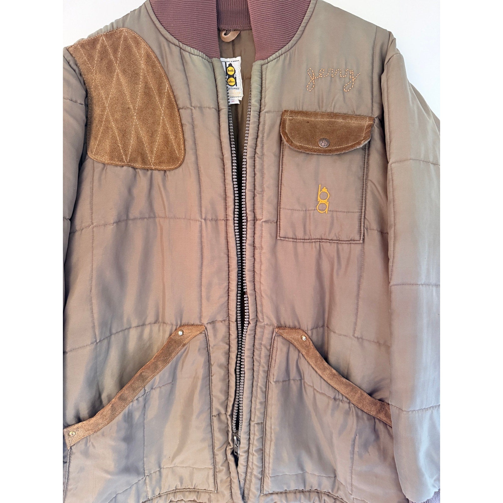 Bob Allen Shooting Vest Mens Medium Olive Quilted Hunting Vest