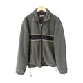 Abercrombie Fleece Jacket Mens Large Gray Full Zip Outdoor