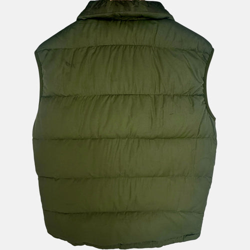 Abercrombie Fitch Down Puffer Vest Green Feather Fill Mens M detail image 2