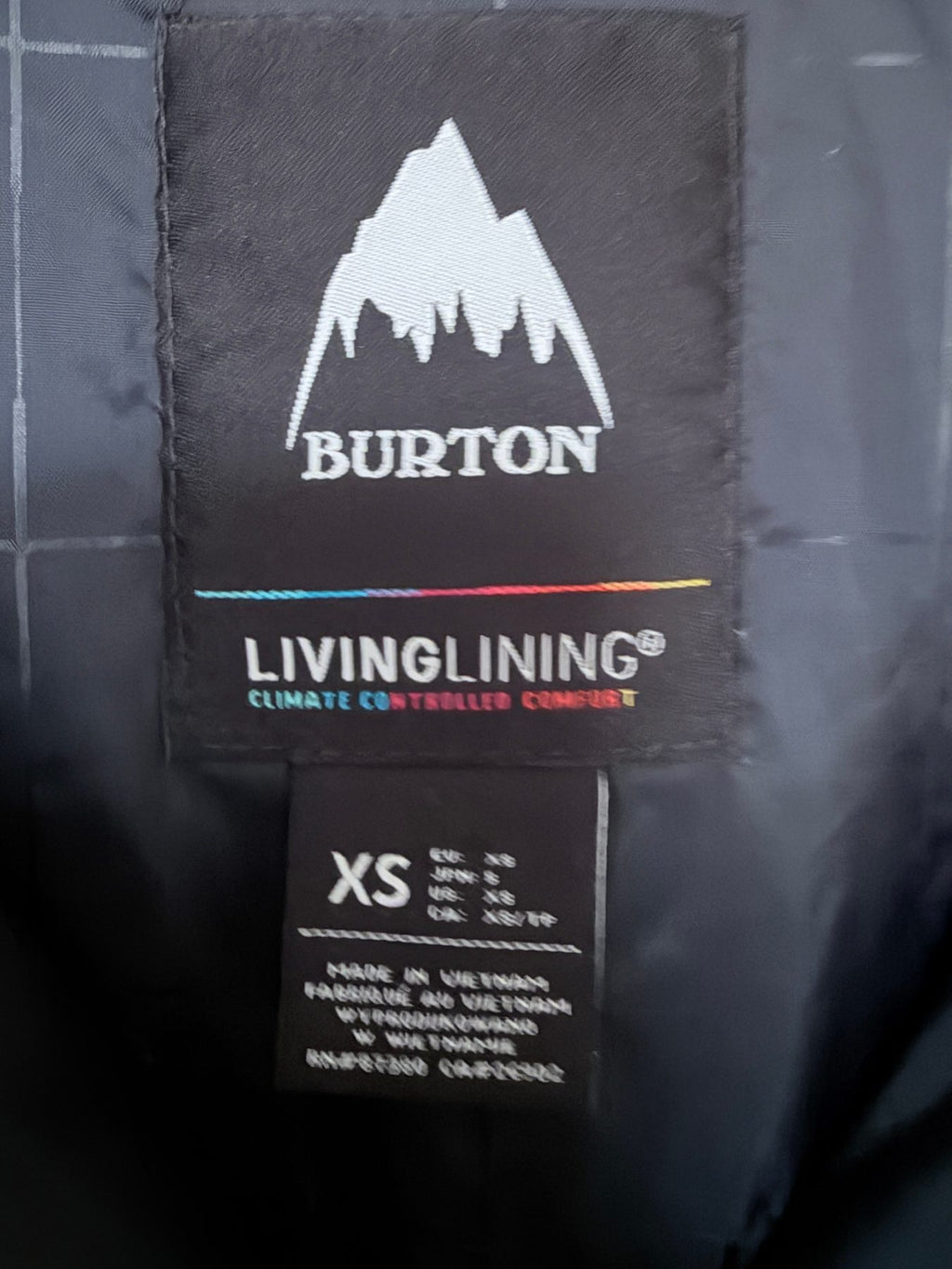 Burton Women's Gray W Jet Set Jacket Jacket — brand label