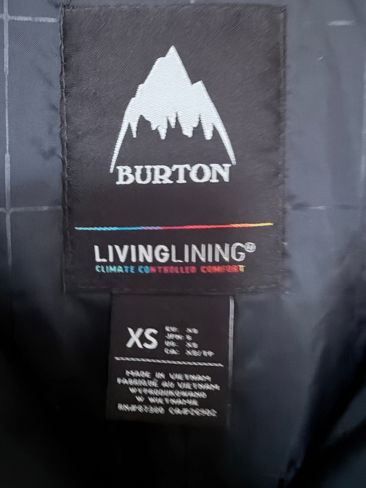 Burton Women's Gray W Jet Set Jacket Jacket — brand label