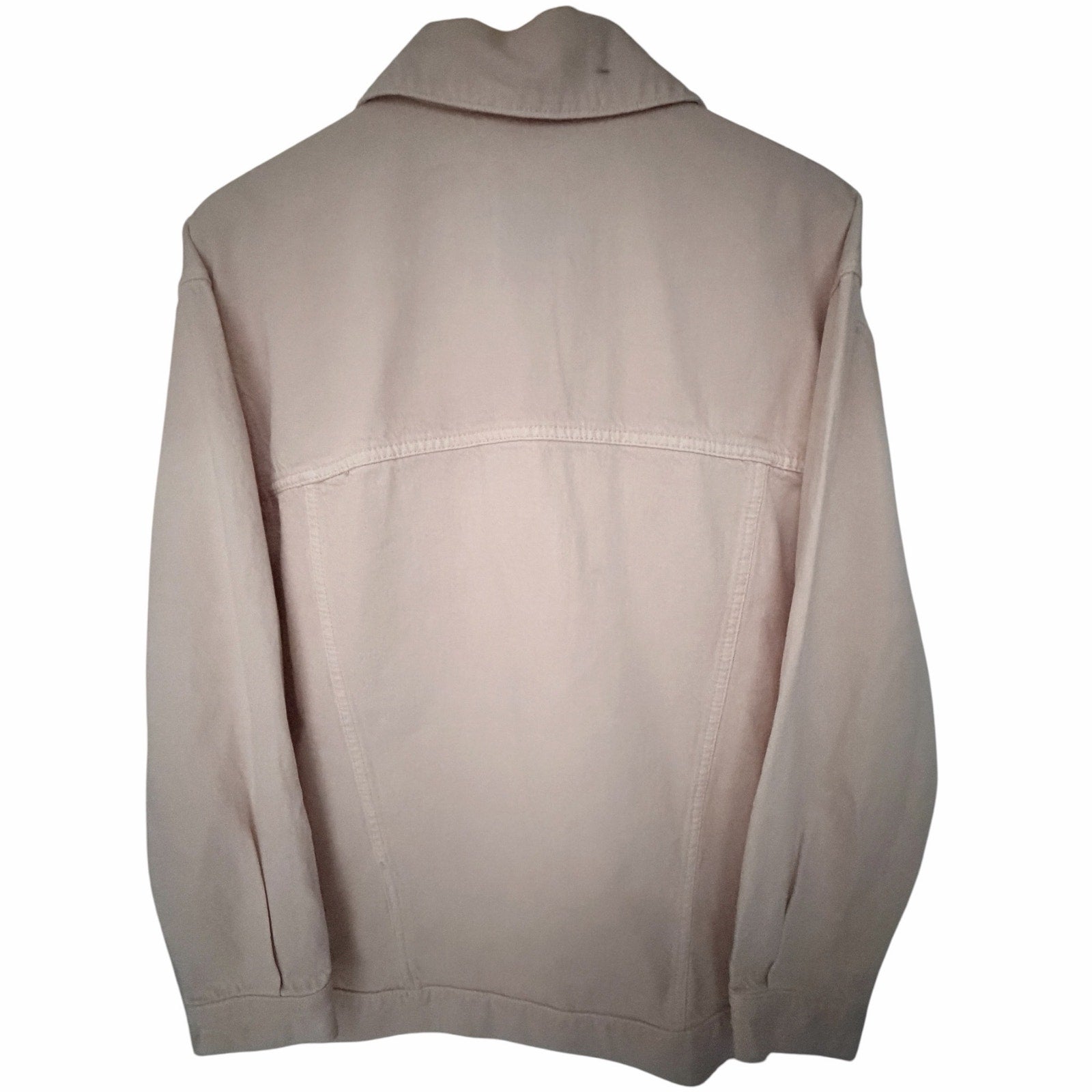 Abercrombie Pink Oversized Trucker Jacket Womens L