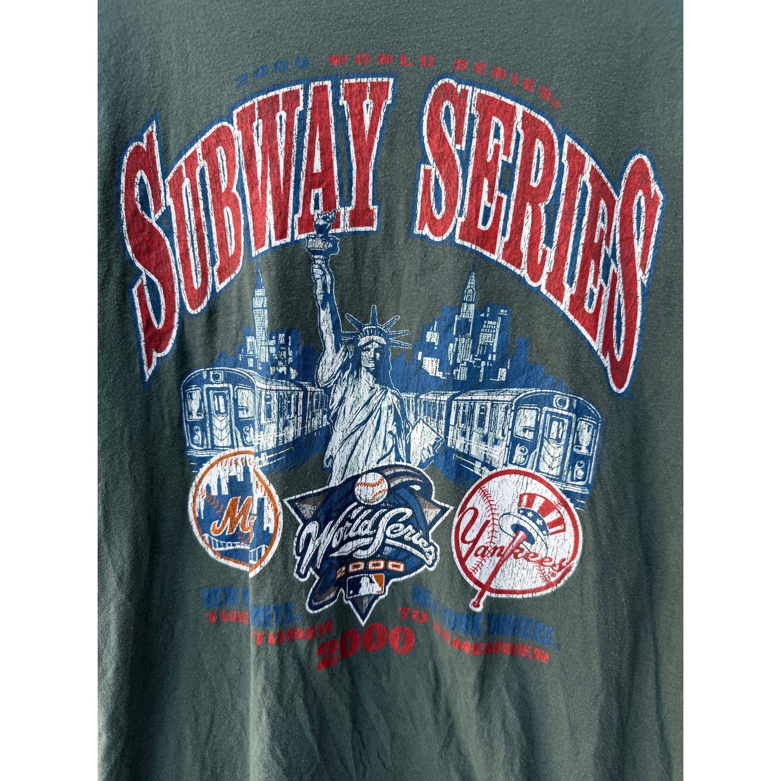 Mitchell & Ness Subway Series 2000 Mets Yankees Graphic Tee Mens Small MLB Tee additional view 4