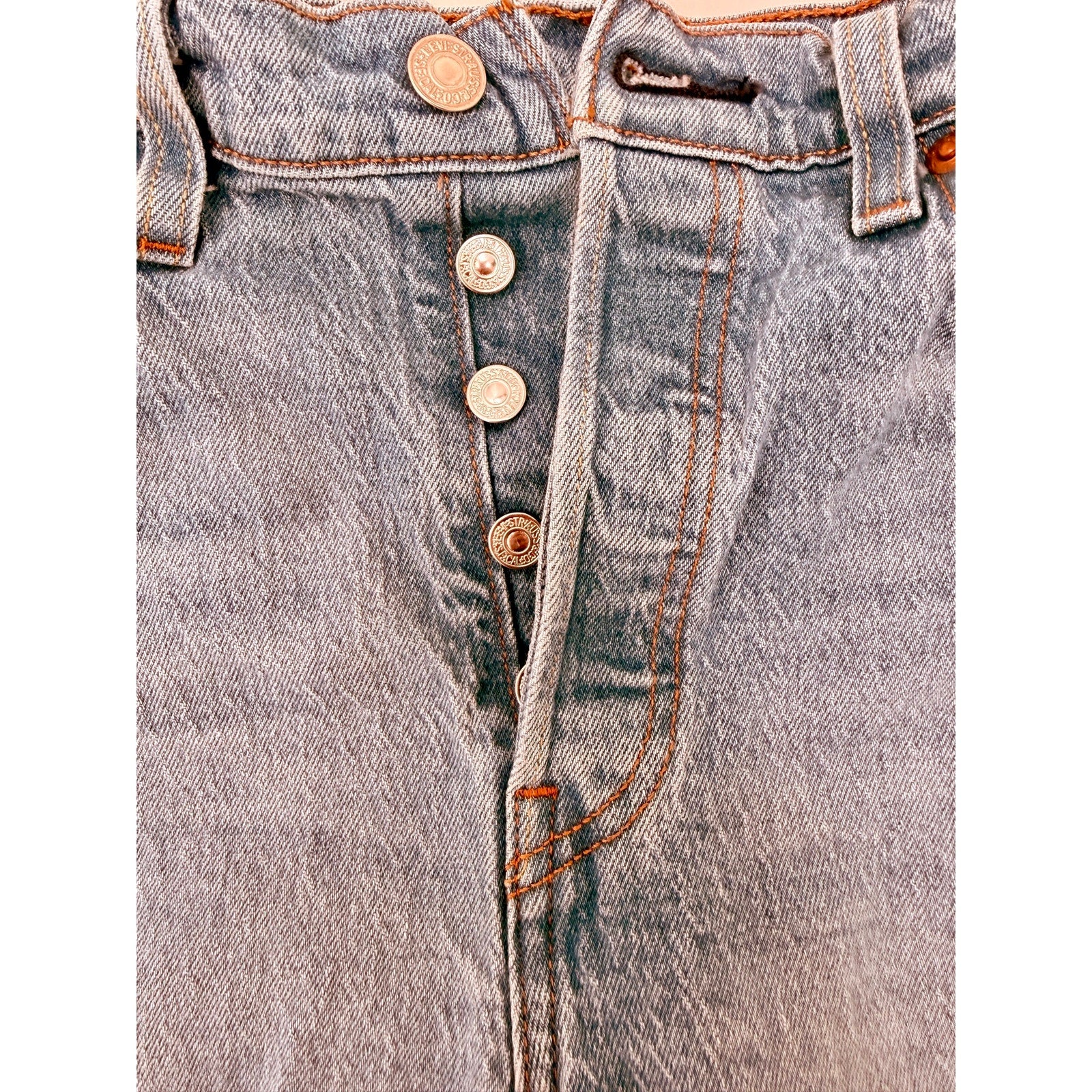 Levi's 501 Original Fit Distressed Straight Jeans Womens 28x30