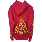 Crew Lyfe Men's Red Bulkmania Hoodie — back view