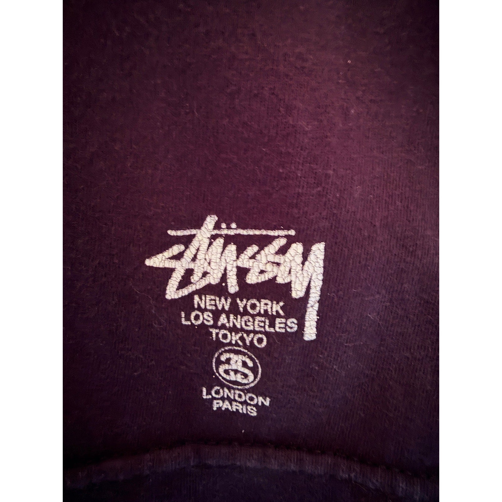 Stussy Tokyo T Shirt Mens Medium Black Yellow Graphic Pocket Tee Streetwear