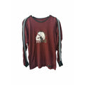 Vintage y2k skull maroon longsleeve