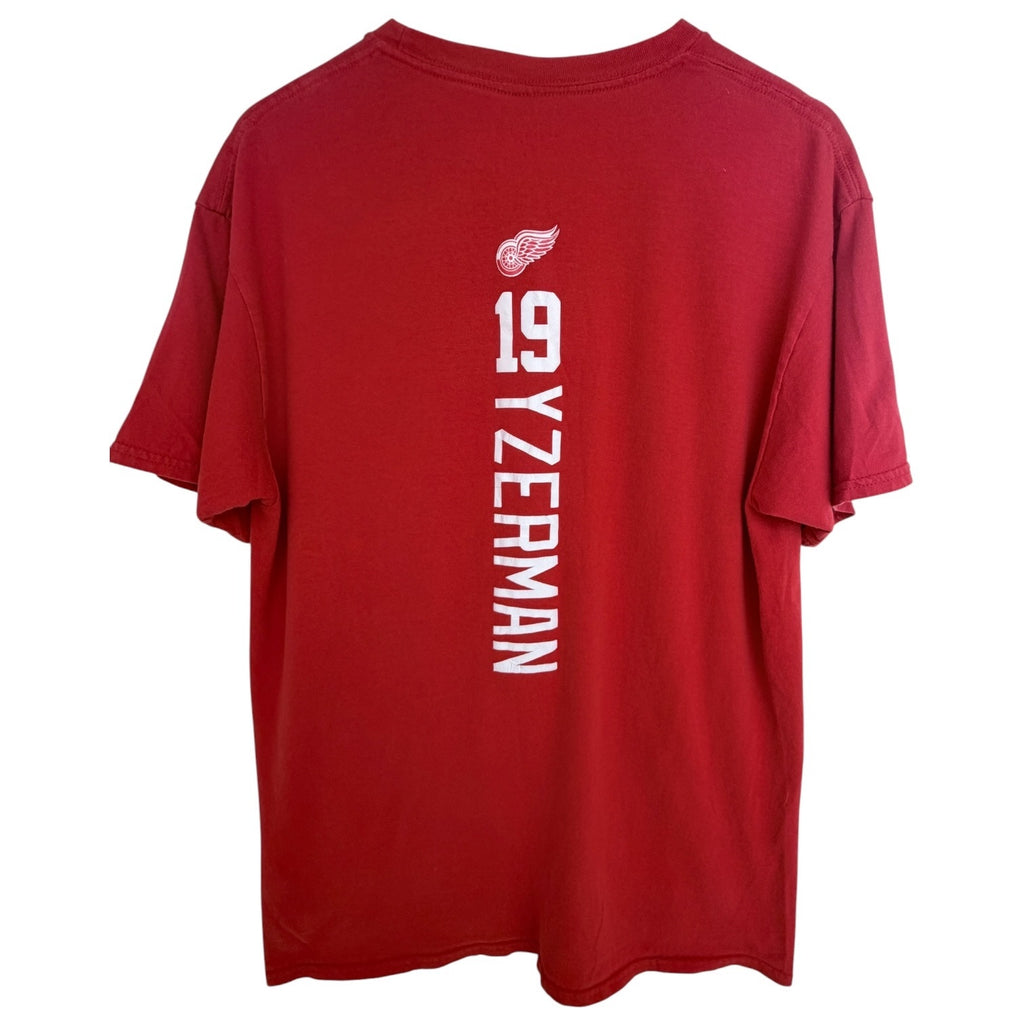 Detroit Red Wings Steve Yzerman 19 T Shirt Mens XL Red NHL Hockey Graphic Tee