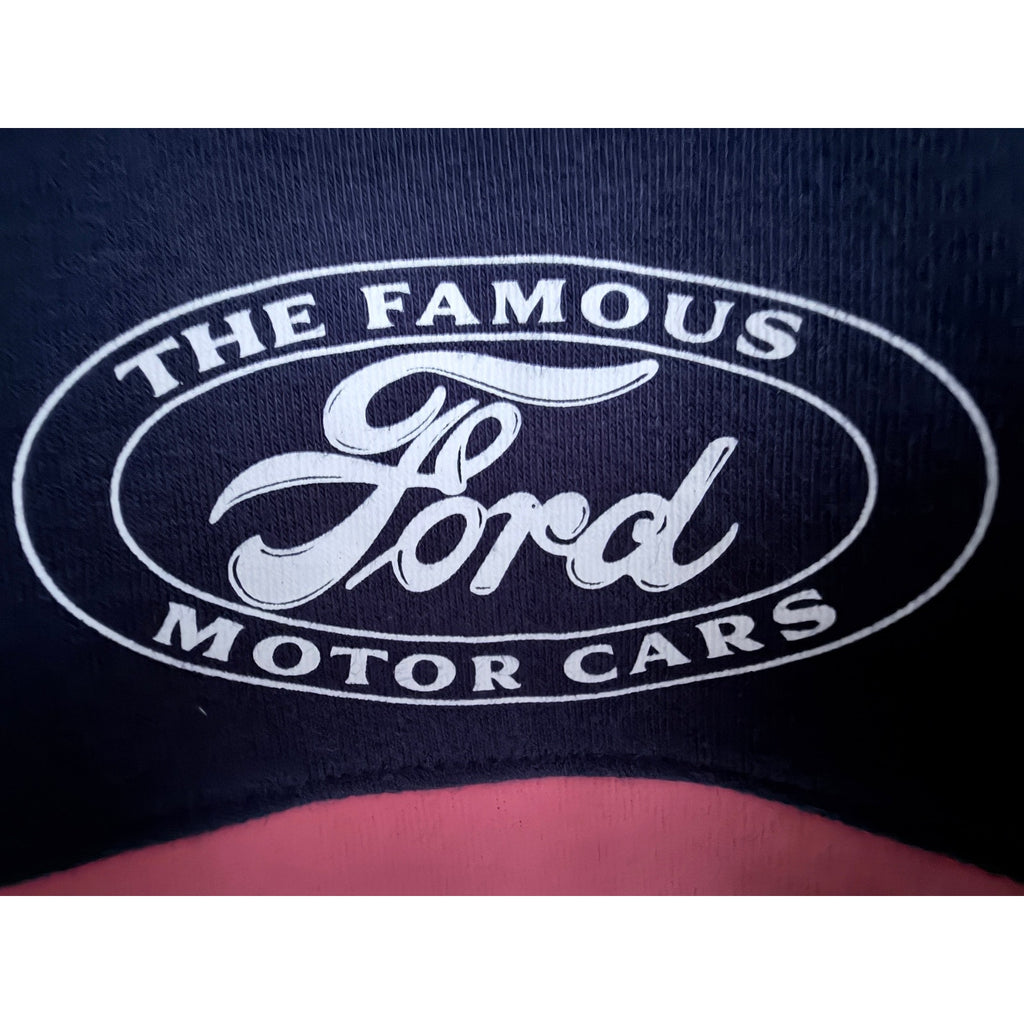 Ford Official Licensed Retro Stripe Crewneck Sweatshirt Mens Large Navy Blue