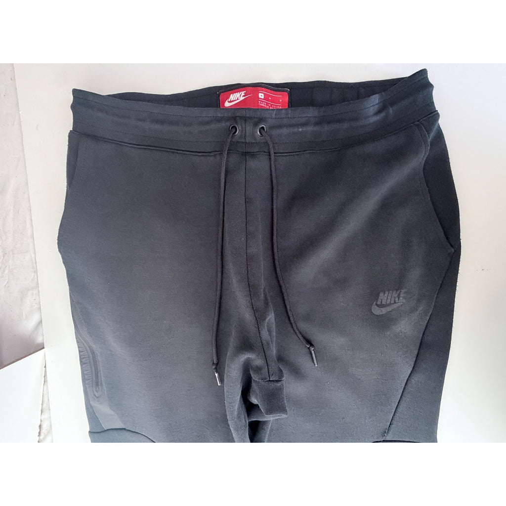 Nike Mens Medium Black Jogger Pants Athletic Sweatpants Swoosh