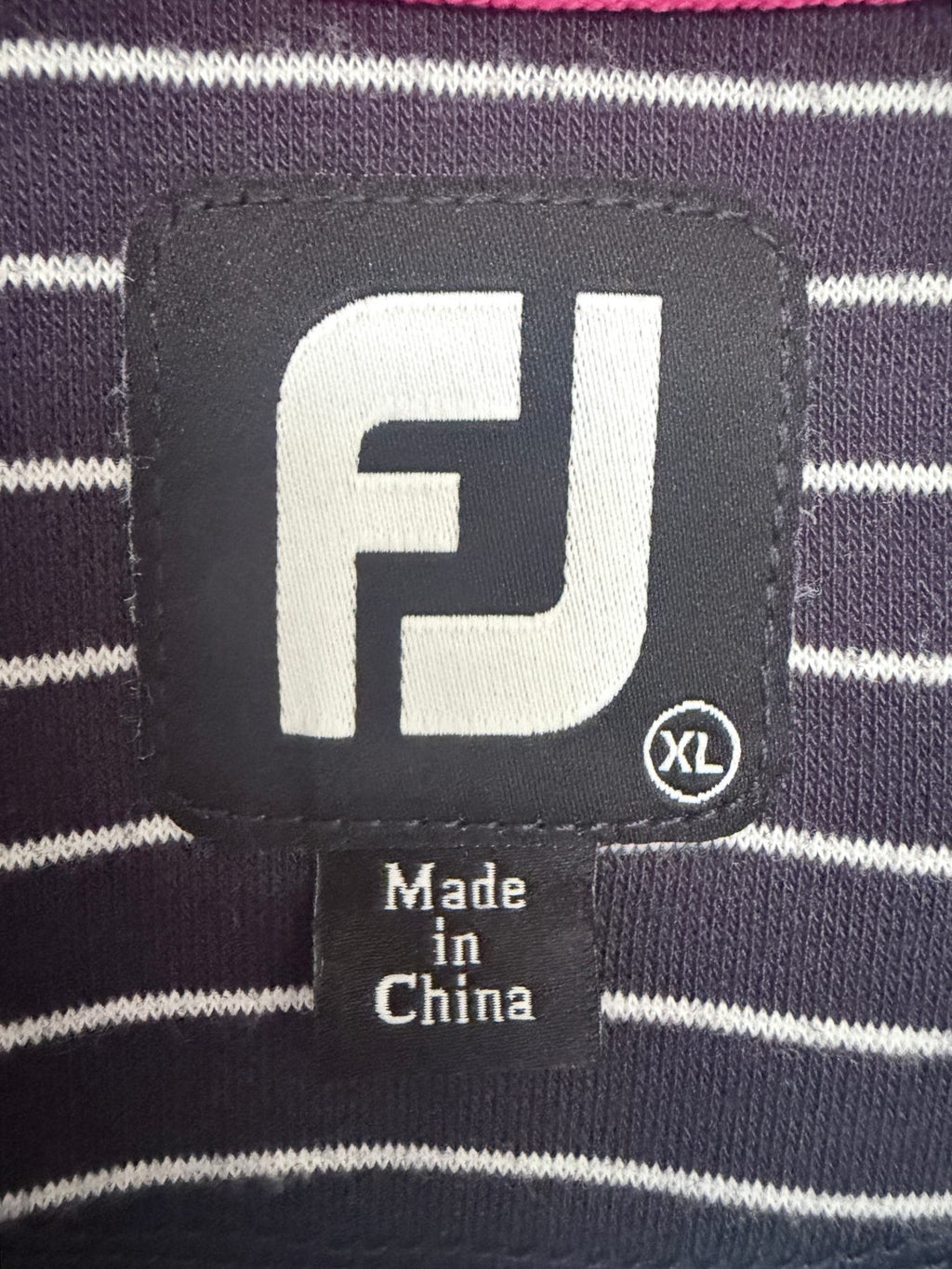 FootJoy Men's Blue Pullover Sweatshirt Sweatshirt — brand label