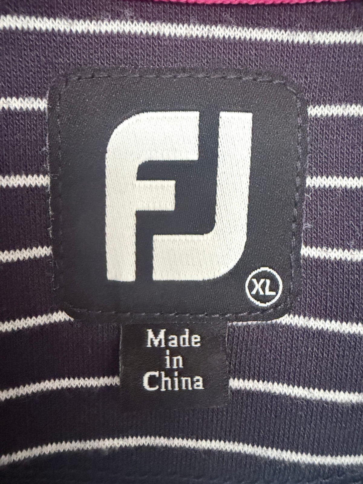 FootJoy Men's Blue Pullover Sweatshirt Sweatshirt — brand label
