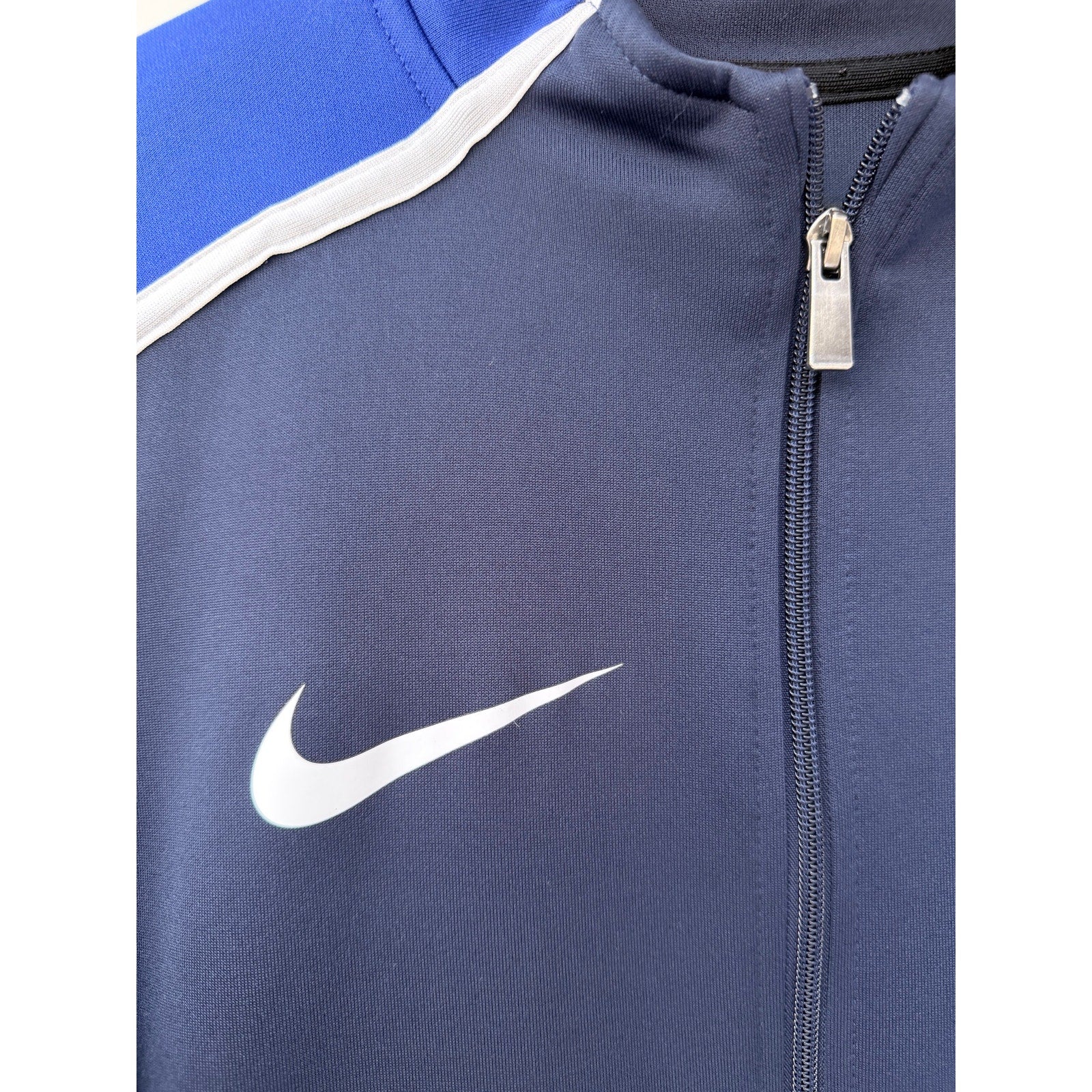 Nike Team USA Track Jacket Mens Large Navy Blue Full Zip Olympic Zip Up