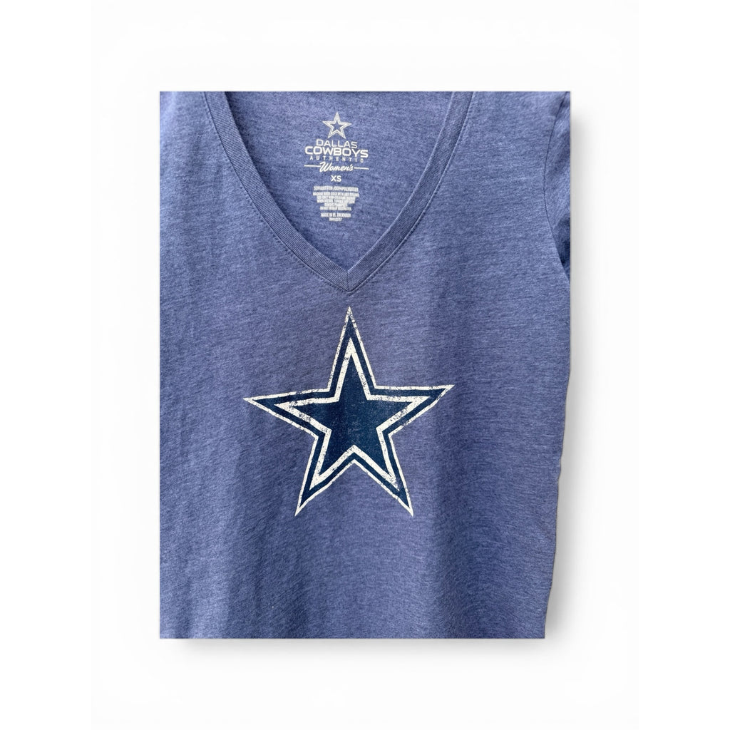 NFL Blue Tops Womens Dallas Cowboys modern top