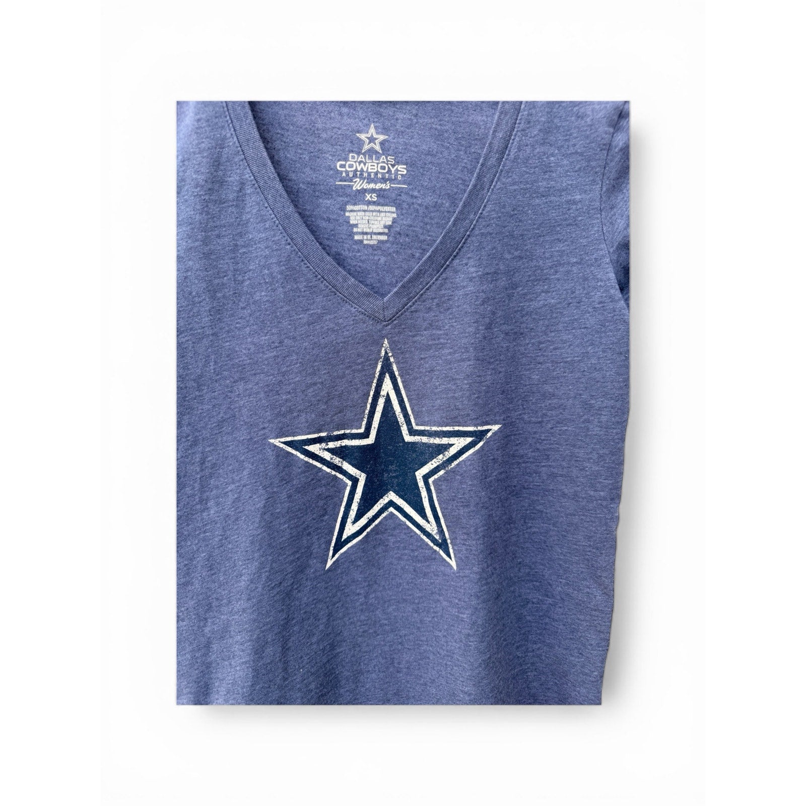 NFL Blue Tops Womens Dallas Cowboys modern top