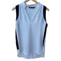 Zara Womens Sleeveless Blouse Small White V Neck Top