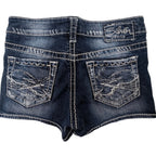Silver Jeans Women's Blue Frances Short Shorts — back view