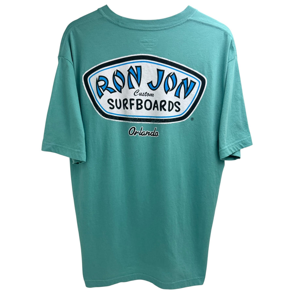 Ron Jon Surf Shop Men's Green Crewneck T-Shirt — front view