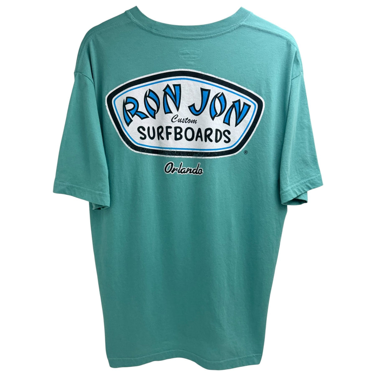 Ron Jon Surf Shop Men's Green Crewneck T-Shirt — front view