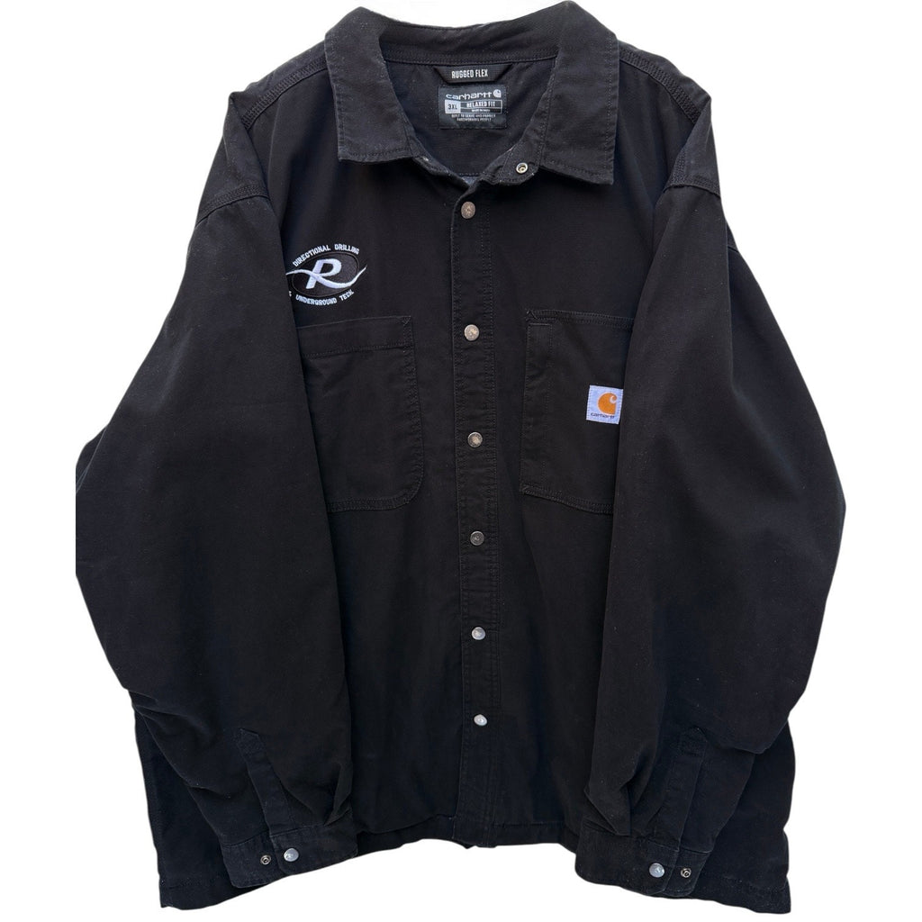 Carhartt Rugged Flex Jacket Mens 3XL Black Workwear Heavy Duty Utility Coat
