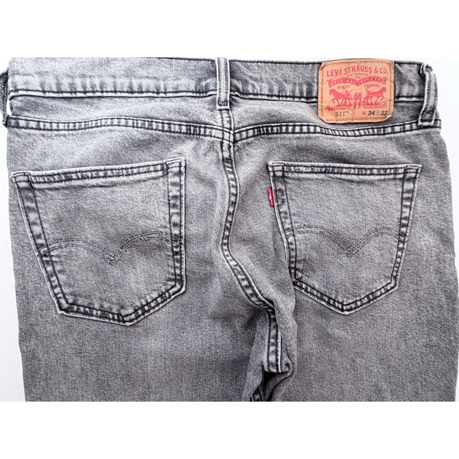 Levi's 511 Gray Slim Fit Jeans Mens 34x32