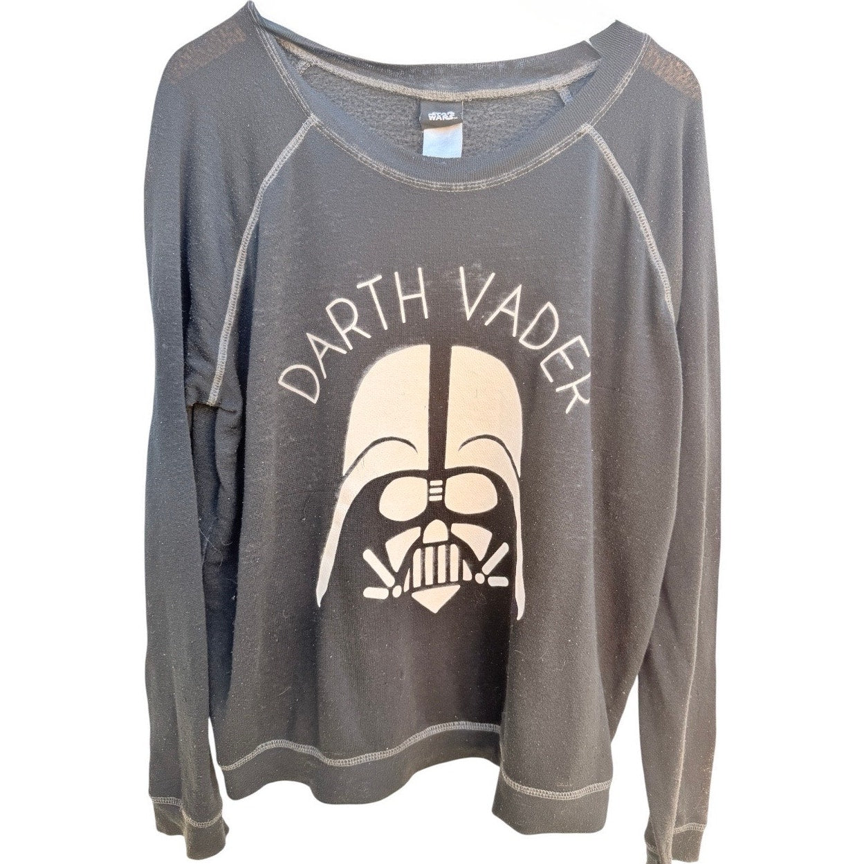 Star Wars Darth Vader Sweatshirt Womens Medium Black Loungefly Graphic Crewneck