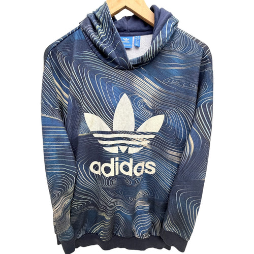 adidas Women's Blue Hoodie — front view