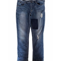 Sean John Essex Classic Slim Jeans Mens 40 Blue Distressed Denim Designer Pants