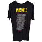 Elton John Men's Black Elton John Farewell Yellow Brick Road 2022 Tour T-Shirt — back view