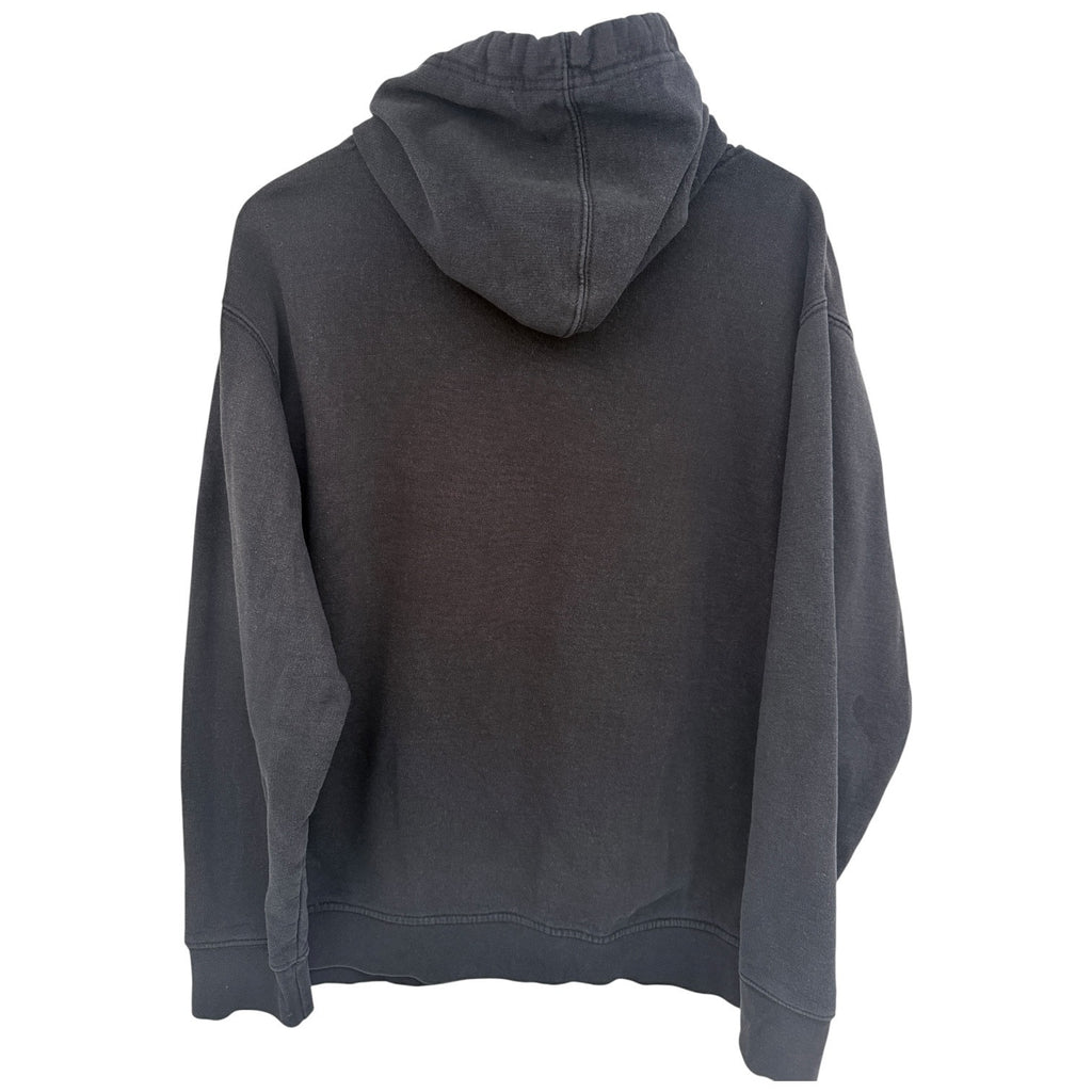 John Deere Hoodie Mens Large Black Pullover Sweatshirt Embroidered Logo
