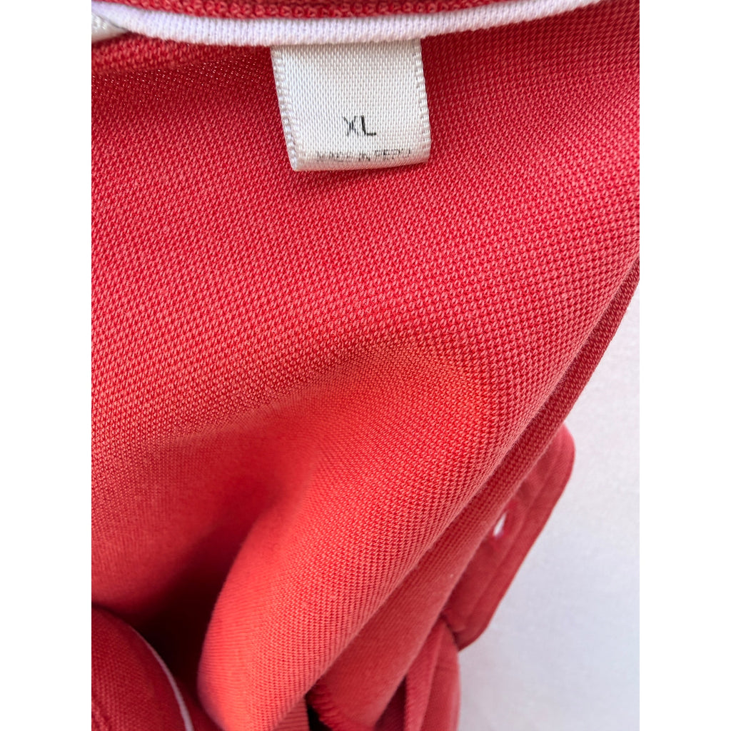 TravisMathew Polo Shirt Mens Large Red Golf Casual Performance Polo