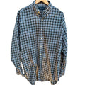 Ralph Lauren Blake Shirt Mens L Blue Green Plaid Button Down Classic Fit Cotton