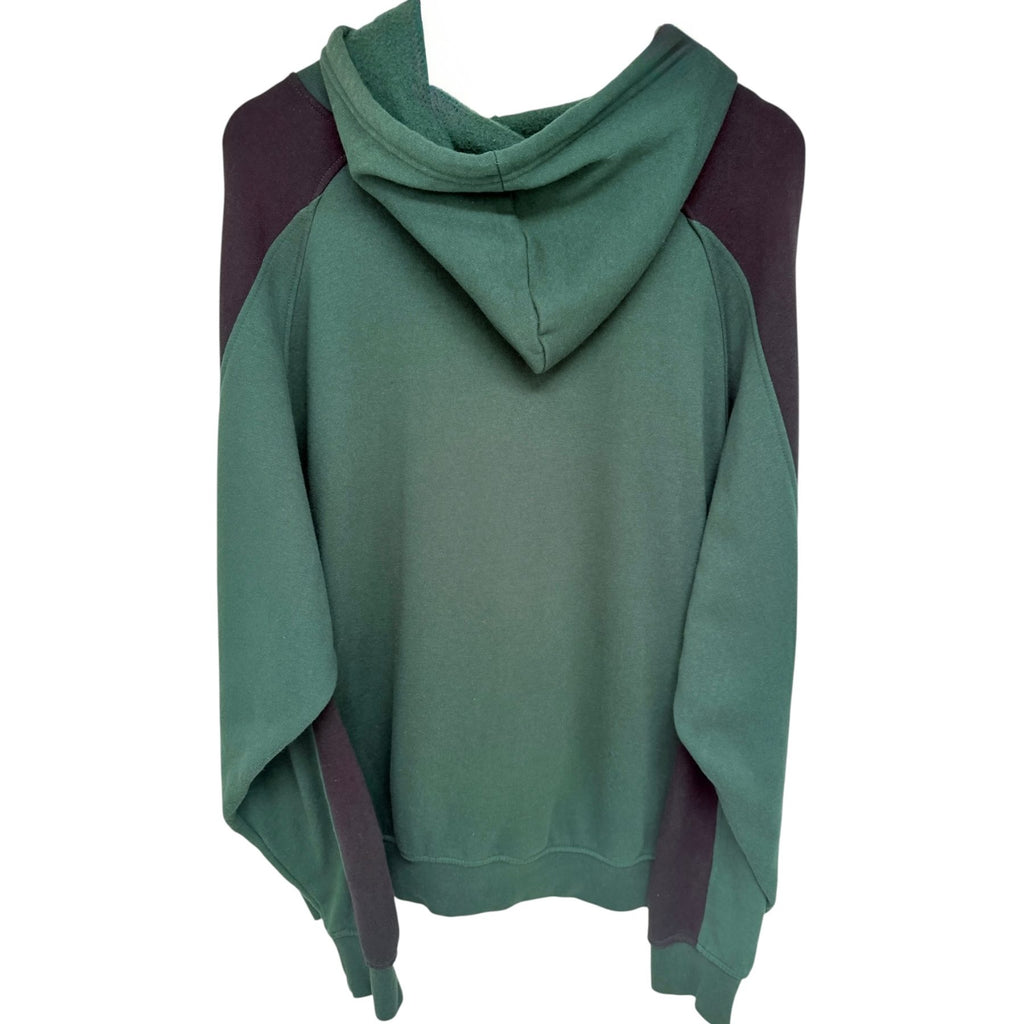 Winners Circle Men's Green Dale Jr. #88 Colorblock Hooded Hoodie — back view