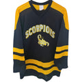 Teamwork Men's Black Scorpions Hockey Jersey — front view