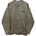 Cabelas Sweatshirt Mens XL Beige Full Zip Embroidered Logo