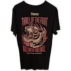 Bangarang Men's Black Rocky Balboa Thrill of the Fight / Kill with the Skill T-Shirt — back view