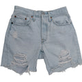 Levis 501 Distressed Denim Shorts Womens Size 26 Light Wash Cutoff Jean Shorts