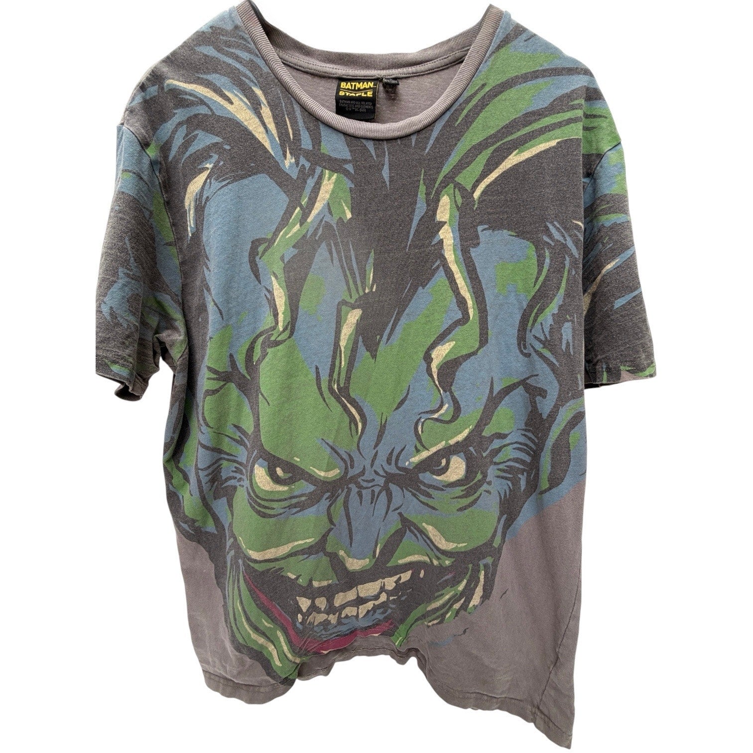 Batman Joker Graphic T Shirt Mens Large Staple Collab Streetwear Villain Tee