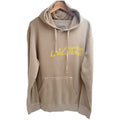 Independent Trading Company Men's Beige Hooded Hoodie — front view