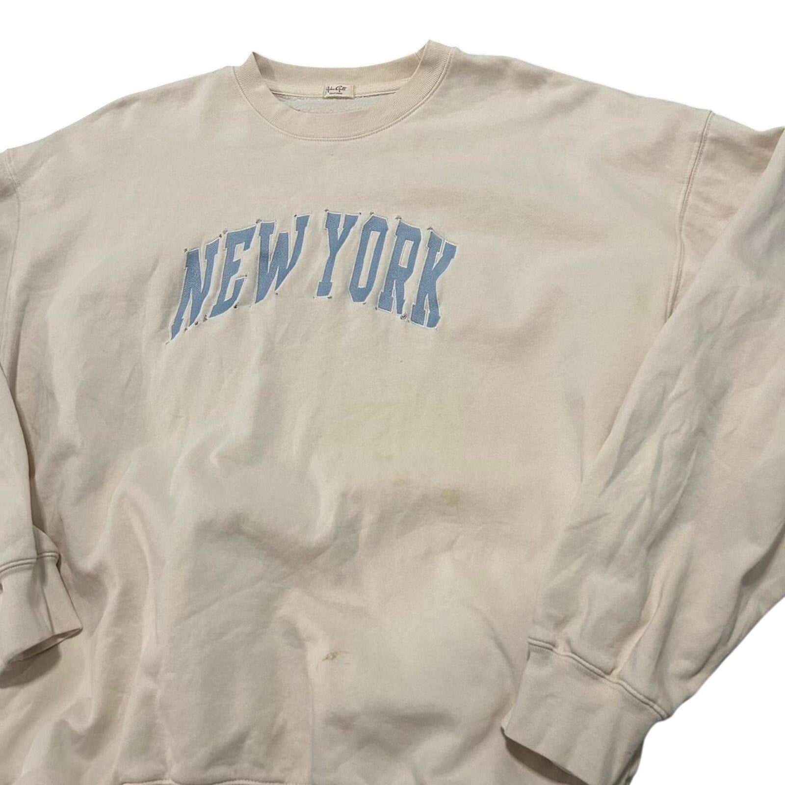 Brandy Melville Cream Sweaters Nice white and blue brandy