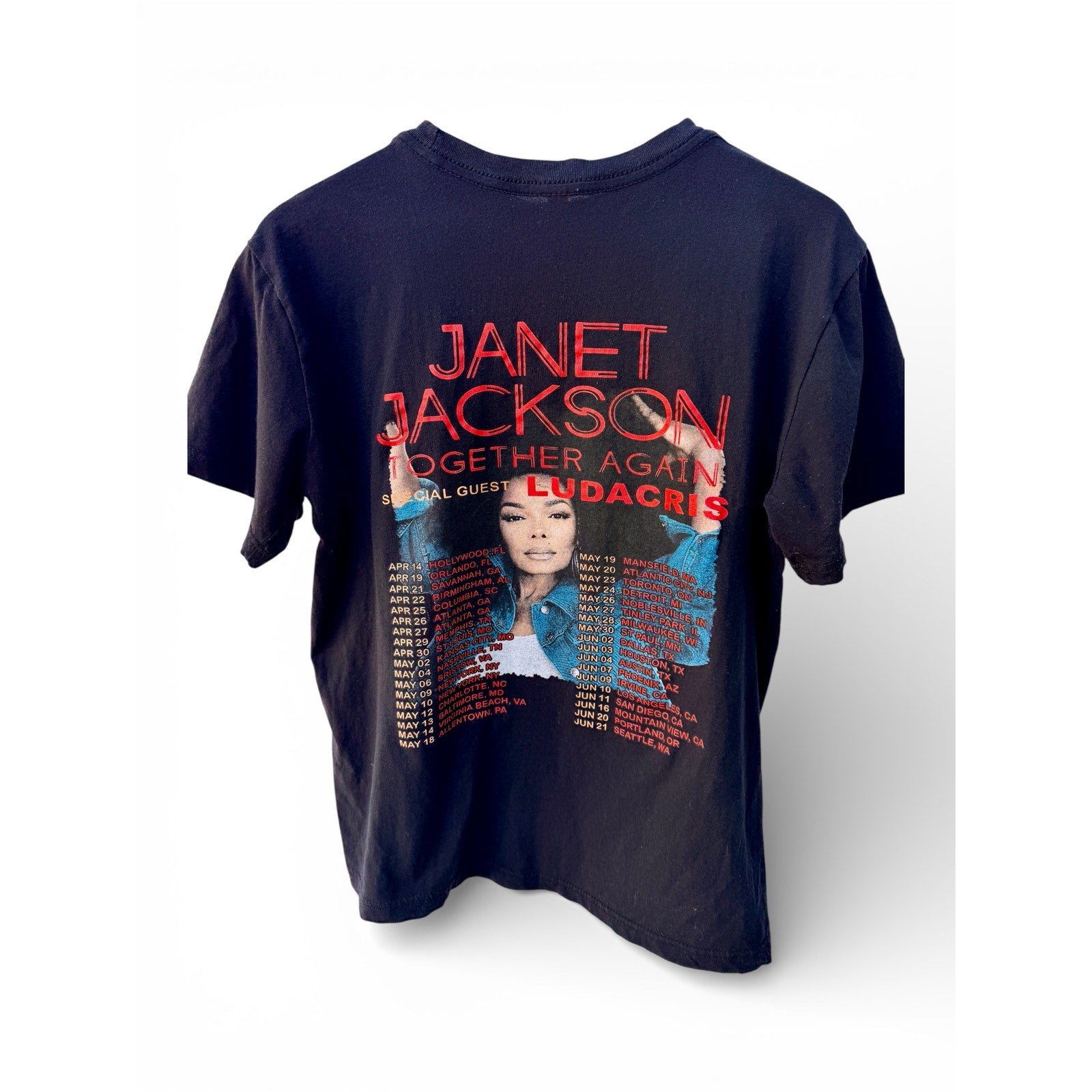 Janet Jackson Together Again Tour T-Shirt Medium