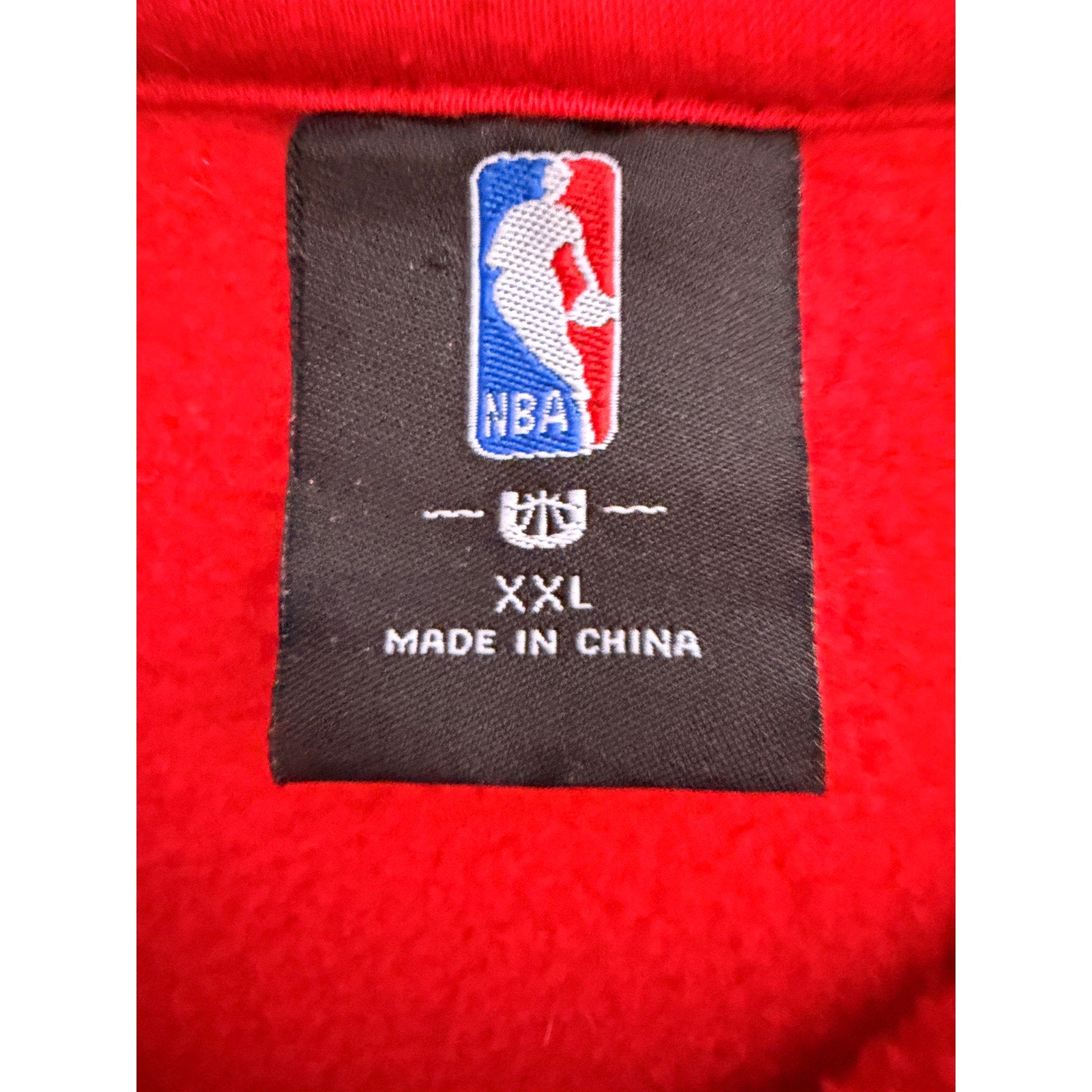 Chicago Bulls NBA Pullover Hoodie Mens XXL Red Team Logo Sweatshirt