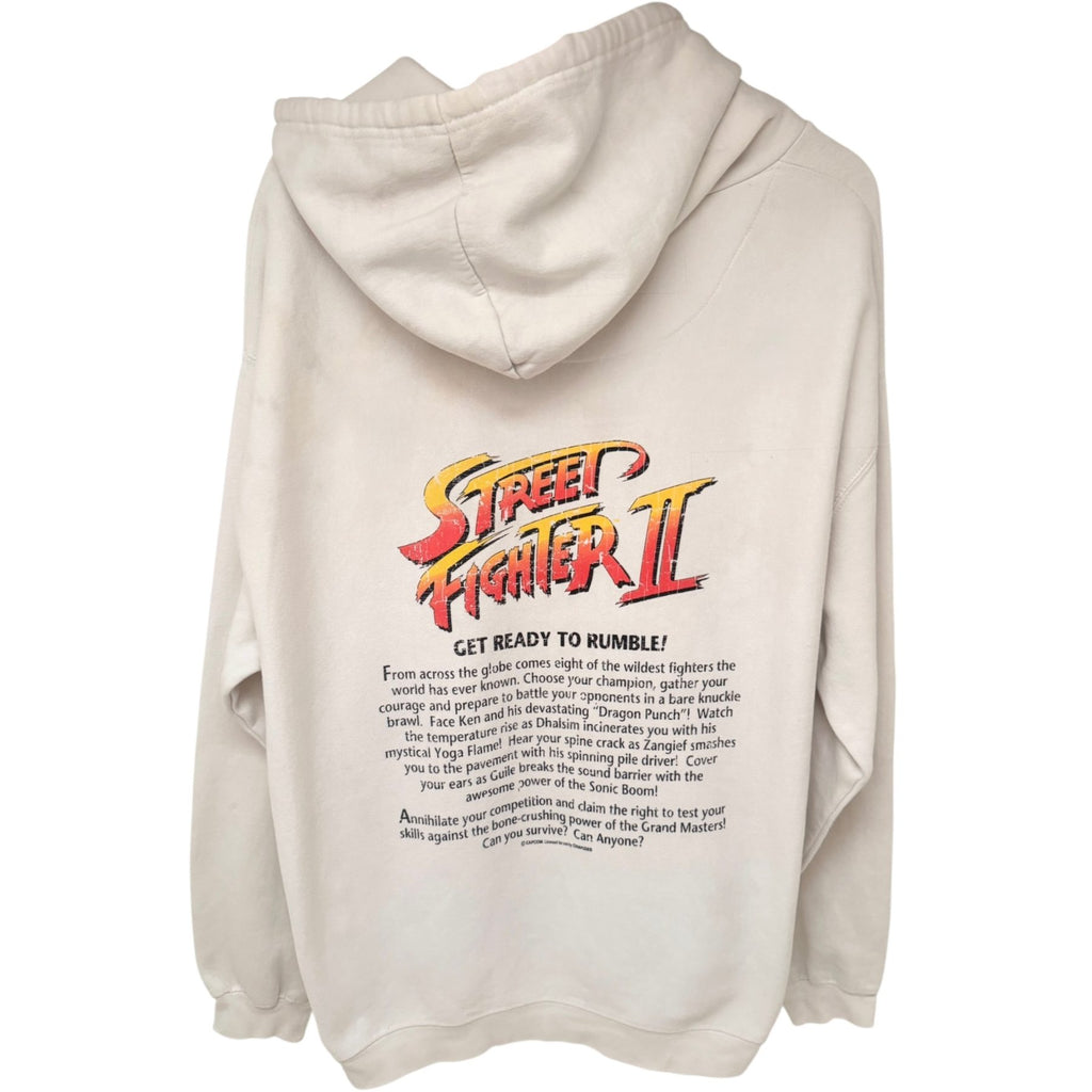 Milltex Men's Off-White Street Fighter II Hoodie — back view